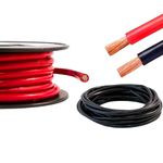 Hi-Flex Battery Welding Cable 10mm² - 95mm² Heavy Duty Automotive Black & Red PVC Starter/Wire/Inverter (Red, 5 Metre, 10mm², 70 Amp)