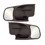 CIPA 10800 Custom Towing Mirror - Chevy/GMC/Cadillac, Pair, Black & Silver