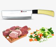 Hozon™ Ying Guns Stainless Steel Kitchen Knife, Butcher Knife, Cleaver Knife, Vegetable Knife, Professional Chef Knife, Utility Knife with Full Tang Wooden Handle (Butcher Knife, 7.5 in)