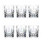 RCR 6X 340ml Crystal Glass Tumbler Glasses Orchestra Range DOF Cocktail Tumblers Glass Set - Gift Boxed - Made in Italy Crystal