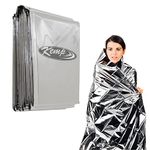 Kemp USA Emergency Mylar Blanket - Pack of 25, Lightweight Multipurpose First Aid Blanket, Used by US Customs & Border Patrol for Survival Gear and Supplies, Ideal for Bug Out Bag & Emergency Kit