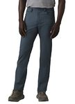 prAna Men's Double Peak Slim Pant, Grey Blue, 36W x 32L