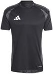 Adidas IKL99 Men's Soccer Short Sleeve T-Shirt, Tiro 24 Competition, Match Jersey, Black (IQ4757), M