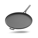 Esspy 28cm/11inch Pre-Seasoned Cast Iron Dosa Tawa | Roti/Chapati Tawa with Long Handle | Iron Tawa Big Size | Cast Iron Cookware | Gas and Induction Compatible | Toxin Free | 10 Years Warranty