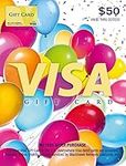 Visa $50 Balloons Gift Card (plus $