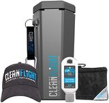 Clean Flight Premium Golf Ball Washer - Hat and Golf Ball Towel Set. Portable Cleaner for Golf Bag or Cart - Best Golf Accessories Gifts for Men & Women. (Washer - Towel - Cap)