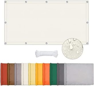 ONESHLEE Voile D'ombrage Rectangulaire, Toile Ombrage Imperméable, Voiles D'ombrage pour Patio Pergola Jardin Exterieur (Couleur Crème, 1 * 3m)