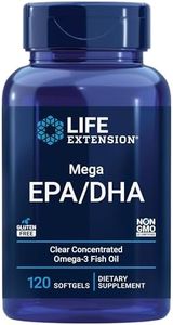 Life Extension Mega Epa Dha Softgels, 120 Count