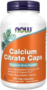 NOW Calcium Citrate,240 Veg Capsules