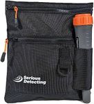 Serious Detecting Mesh Bottom Beach Finds Bag Pouch with 43" Waist Belt and Pinpointer Holster for Metal Detecting