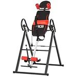 HOMCOM Gravity Inversion Table w/Safety Belt Adjustable Hand Stand Home Back Stretcher Machine For Muscle Pain Relief