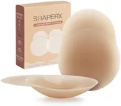 SHAPERX Nipple Covers, Invisible Pasties Nipple Covers with Lift- Sticky Adhesive Silicone Pasty Reusable with Travel Box, SZ9101-Coco-S/M