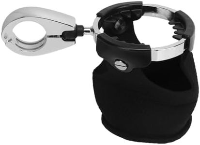 Motorcycle Cup Holder,Universal Drink Cup Holder with 360 Degrees Swivel Ball Mount Universal Fit for Motorcycle ATV UTV Boat Kayak
