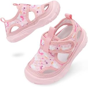 BARERUN Baby Todder Water Shoes Boy's Girl's Quick Dry Barefoot Shoes Non-Slip Swim Pool Aqua Shoes(Baby/Toddler) Pink Toddler Size 5.5