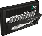 Wera 05073645001 Ratchet Set Kraftform Kompakt Zyklop Mini 1, Silver