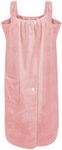Women's Towel Wrap with Straps Coral Fleece Highly Absorbent Shower Towel Quick-Drying Wearable Bath Robe Shower Spa Beach Gym Towelling Robe Cover-Up Bath Skirt Dressing Gown Sling Body Wrap Pajamas