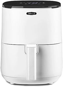 BELLA 3 Qt Touchscreen Air Fryer Oven and 5-in-1 Multicooker with Removable NonstickDishwasher Safe Crisping Tray and Basket, 1400 Watt Heating System, Matte White