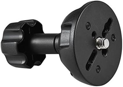 Andoer Adaptateur plat à bol de demi-bille de 75 mm avec vis de 1/4 po et 3/8 po pour trépied de tête à fluide Appareil DSLR