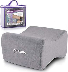 Ebung Knee Pillow for Hip, Back, Leg, Knee Pain Relief -Leg Pillow- Ideal for Side Sleepers, Pregnancy & Right Spine Alignment -Memory Foam Wedge Contour with Washable Cover…