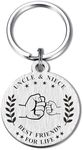 Uncle Keychain, Best Uncle Gifts from Nephew Niece, Gifts for Uncle Father's Day, Uncle Birthday Gifts, I Love You My Uncle, Uncle Gifts from Niece, Medium