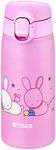 TIGER MCT-A035P Tiger Water Bottle, 11.8 fl oz (350 ml), Kameichido Mug, Stainless Steel Bottle, One-touch, Lightweight, Rabbit