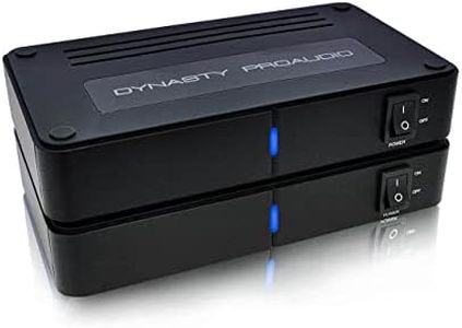 DYNASTY PROAUDIO WSA-5RP Wireless Surround Sound Rear Speakers Kit with 2 x 50W Amplifier Built-in, 5.2G / 5.8GHz Dual Band Selectable, Total 106 RF Channel Auto Switching Black (Black)
