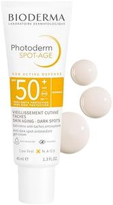 BIODERMA Photoderm Spot-Age SPF50+ Crème solaire très haute protection - Riche en antioxydants, réduit taches brunes et rides - Peaux hyperpigmentées - Recommandée par des dermatologues - Tube 40 ml