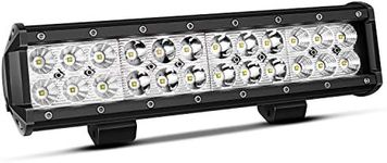 TURBO SII 12 Inch LED Light Bar Spot Flood Combo Beam 180W Double Row Light Bar Off Road Driving Led Work Lights for UTV ATV Truck Boat Waterproof