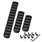 Feyachi Keymod Picatinny Rail Sections, 5 7 13 Slots Aluminum Picatinny Rail Sections for Keymod System with 8 T-Nuts and 8 Screws