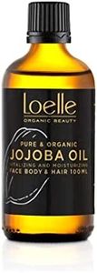 Loelle - Aceite de Jojoba Puro y Orgánico Prensado en Frío, Apto para Todo Tipo de Piel, Aceites de Jojoba para Pelo, Cara, Manos, Cuerpo y Área Íntima, Cosmética Natural, Cosechado en Perú 100ml