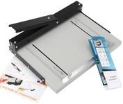 Manual Paper Creaser 13.78Inch Creasing Machine with Extended Positioning Block Paper Folder Folding Machine for Paper Book Covers Cardstock Brochures Invitations