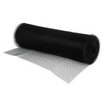 Stalwart Bar Shelf Liner Black 10 metres, Black, Size: 600(W) x 10(L)m, Anti-Microbial Liner for Gass Shelf, Speeds Up Drying Glasses, GH053