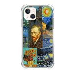 Veakgpligo Van Gogh Art Collage Phone Case Compatible with iPhone 15 Plus,Vincent Van Gogh Oil Paintings Case for Girl Women Men,Unique Soft TPU Bumper Case Cover