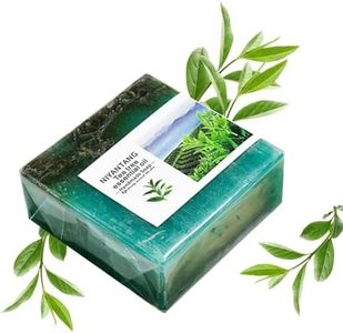 Antifungal Antibacterial Tea Tree Soap, Organic Tea Tree Oil Soap Bar, Scrub Soap Bar for Acne Face Body Wash, 100g Natural Soap Bar Vegan Soap Back Acne Body Wash