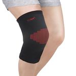 AccuSure Knee Brace Compression Sleeve- Best Support for Arthritis, ACL, Gym, Running, Basketball, Meniscus Tear, Sports, Joint Pain Relief, Injury Recovery For Men, Women| single