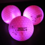 Night Eagle Light Up LED Golf Balls - 6 Ball Pack (Pink)