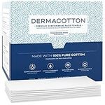 Dermacotton [100 X-Large Face Towels] 100% Biodegradable Disposable Cotton Face Towels – Super Soft Face Wipes, Hypoallergenic Makeup Remover Wipes, For All Skin Types Incl. Sensitive Skin, Facial Cloths