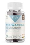 SUKU Vitamins Ashwagandha Gummy Supplement Sugar Free with Reishi and B12 | 2000MG , 60 Gummies | Stress Relief, Memory Support, Increase Energy & Sleep Aid With Energy Boosting Vitamin B12, Keto, Vegan gummy Vitamins (60 count)