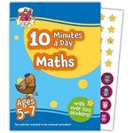 10 Minutes a Day Maths for Ages 5-7 (with reward stickers) (CGP KS1 Activity Books and Cards)