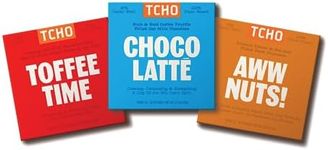 TCHO 3-Bar Dark Chocolate Variety Pack | Toffee Time, Choco Latte & Aww Nuts | Single Origin, Plant Based, Organic & Fair Trade, | Non GMO, Non-Dairy, Vegan, Soy Free (2.5oz each)