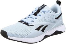 Reebok Women's Nanoflex Tr 2 Sneaker, Feel Good Blue F23 R Core Black Ftwr White, 5 US