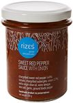 Rizes Greek Delicatessen Sweet Red Pepper Sauce with Onion 200 g,Bright orange red