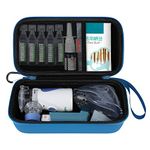 Elonbo Carrying Case for Portable Handheld Inhaler Nebulizer Machine for Adults and Kids, Asthma Inhaler Travel Case, Handheld Mesh Atomizer Machine Holder, Inhaler Spacer Bag, Blue. (CASE ONLY)