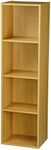 TOP Marques Collectibles Taylor & Brown® 1, 2, 3, 4 Tier Wooden Bookcase Shelving Display Storage Wood Shelf Shelves Unit (Beech, 4 Tier)