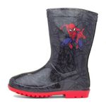 Spiderman Kids Black Wellies - Size 11 Child UK - Black