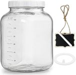 Wide Mouth 1 Gallon Clear Glass Mas