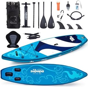 Zupapa 10'6 Paddleboard with Kayak Seat,Inflatable Stand Up Paddle Board,iSUP Paddle Board with complete kits
