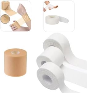 Cintas deportivas Adhesivas, Vendaje Deportivo 7cm X 27m + 3 Rollos Cinta Adhesiva 2,5cm,3,8cm y 5cm X10m,Pre Tape para Deportistas,Vendaje de Esponja Deportiva,Cinta Adhesiva Deportiva