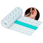 Tattoo Aftercare Waterproof Bandage Transparent Film Roll Dressing - Breathable Stretch Adhesive Second Skin - Healing & Protective Hygienic Wrap For Tattoo and Medical Use (6 Inch x Yard)