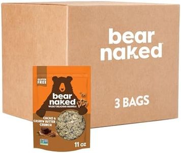 Granola, Bear Naked, Cacao and Cashew Butter, Non-GMO Project Verified, Fair-Trade Certified Cocoa and Gluten-Free, 11oz Bag (3 Pack)